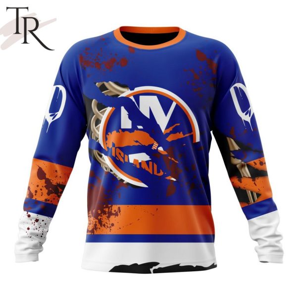 NHL New York Islanders Specialized Design Jersey With Your Ribs For Halloween Hoodie