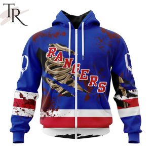 NHL New York Rangers Specialized Design Jersey With Your Ribs For Halloween Hoodie