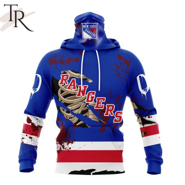 NHL New York Rangers Specialized Design Jersey With Your Ribs For Halloween Hoodie