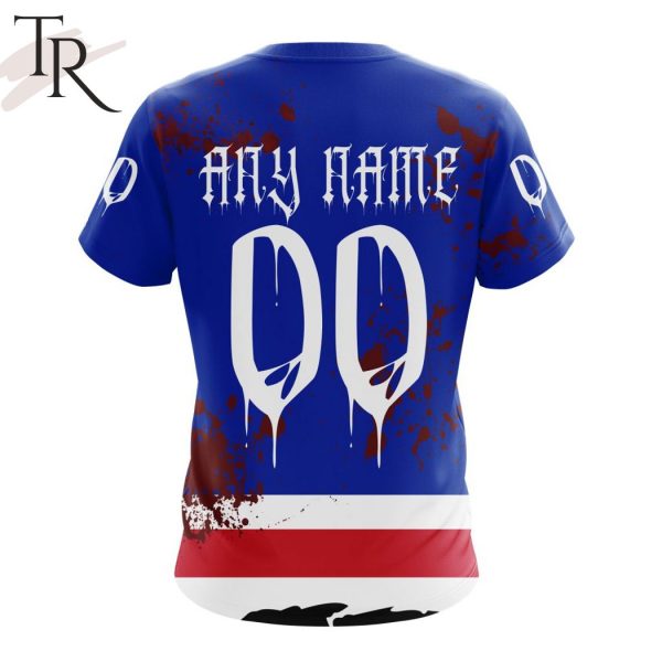 NHL New York Rangers Specialized Design Jersey With Your Ribs For Halloween Hoodie