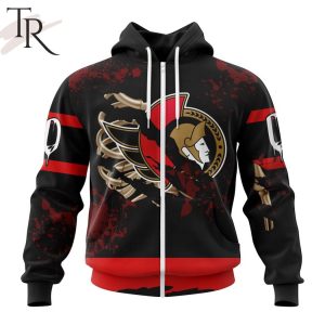 NHL Ottawa Senators Specialized Design Jersey With Your Ribs For Halloween Hoodie