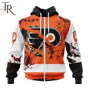 NHL Philadelphia Flyers Specialized Design Jersey With Your Ribs For Halloween Hoodie