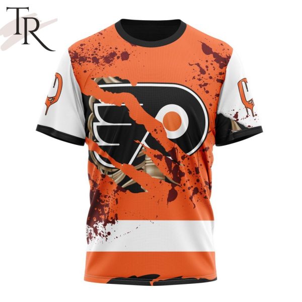 NHL Philadelphia Flyers Specialized Design Jersey With Your Ribs For Halloween Hoodie