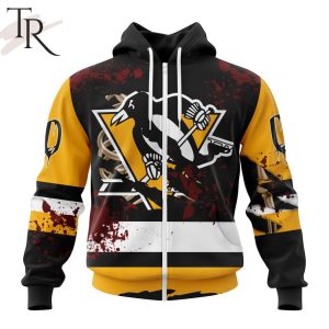 NHL Pittsburgh Penguins Specialized Design Jersey With Your Ribs For Halloween Hoodie