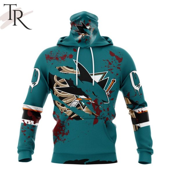 NHL San Jose Sharks Specialized Design Jersey With Your Ribs For Halloween Hoodie