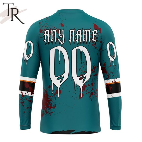 NHL San Jose Sharks Specialized Design Jersey With Your Ribs For Halloween Hoodie