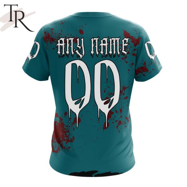 NHL San Jose Sharks Specialized Design Jersey With Your Ribs For Halloween Hoodie