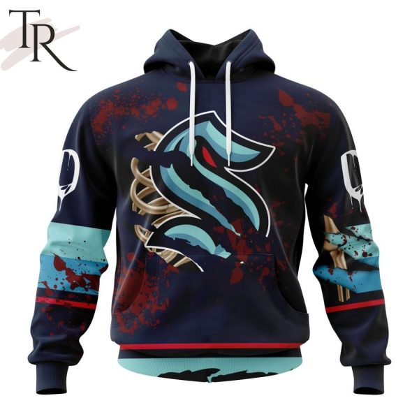NHL Seattle Kraken Specialized Design Jersey With Your Ribs For Halloween Hoodie