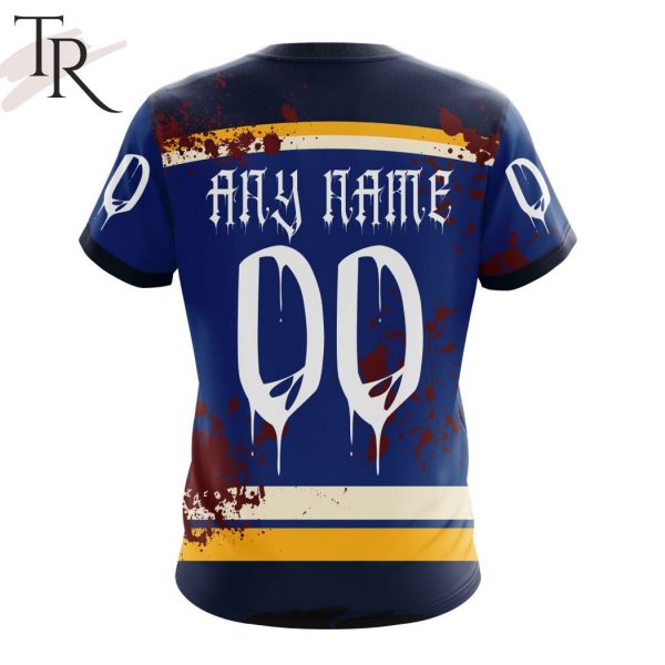 NHL St. Louis Blues Specialized Design Jersey With Your Ribs For Halloween Hoodie
