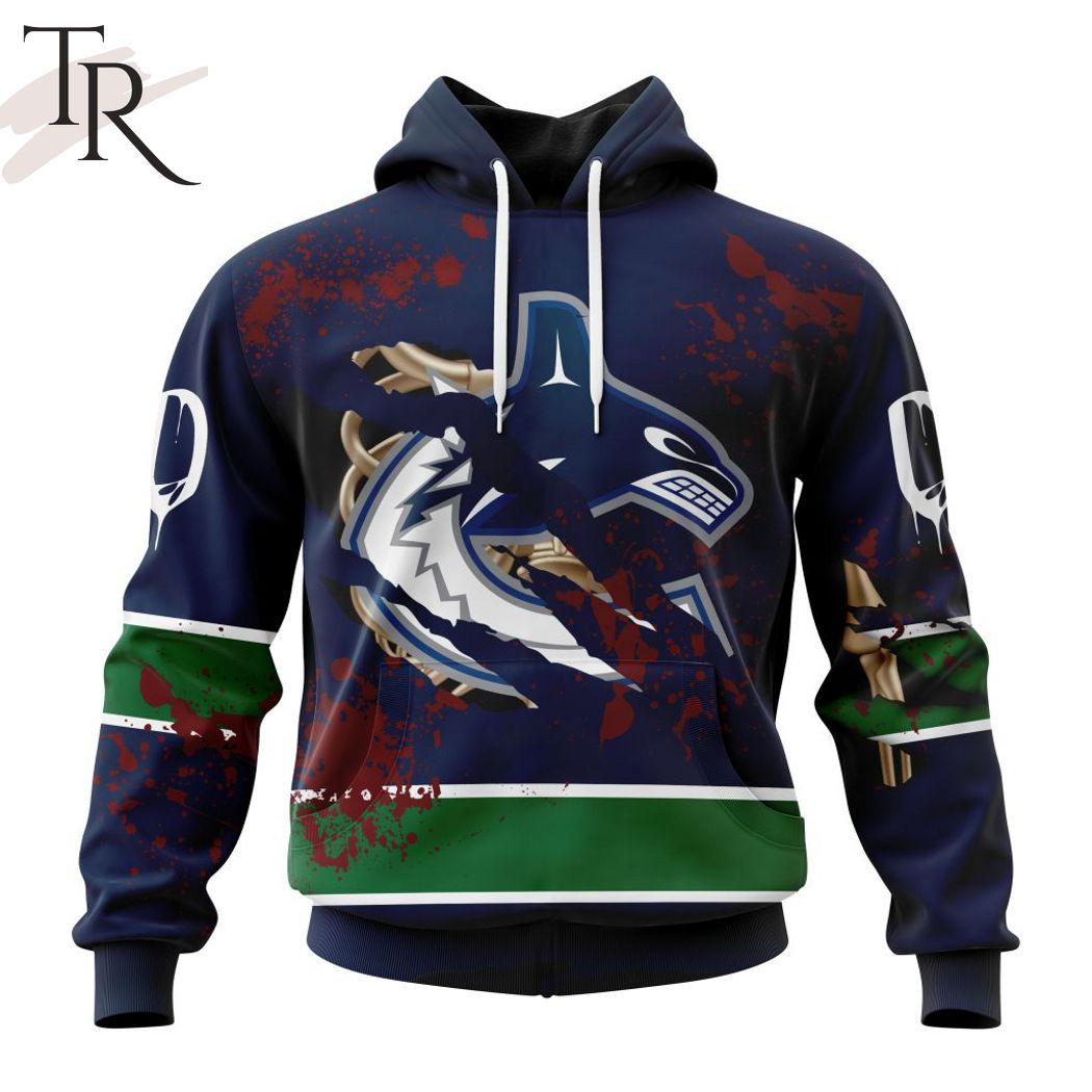 NHL Vancouver Canucks Specialized Design Jersey With Your Ribs For