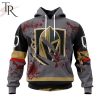 NHL Chicago BlackHawks Specialized Design Jersey With Your Ribs For Halloween Hoodie