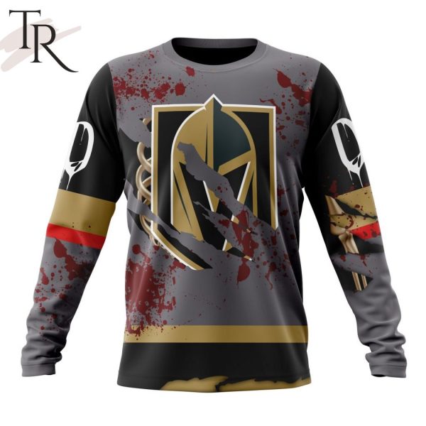 NHL Vegas Golden Knights Specialized Design Jersey With Your Ribs For Halloween Hoodie