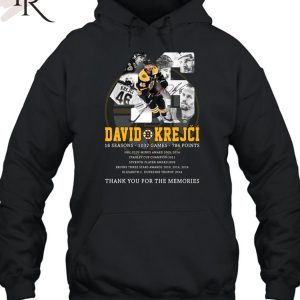 David Krejci 16 Seasons – 1032 Games – 786 Points Thank You For The Memories T-Shirt