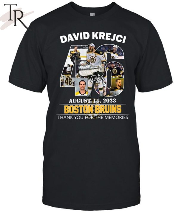 David Krejci August 14, 2023 Boston Bruins Thank You For The Memories T-Shirt