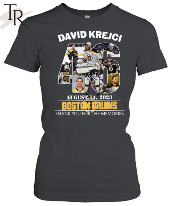 David Krejci August 14, 2023 Boston Bruins Thank You For The Memories T-Shirt