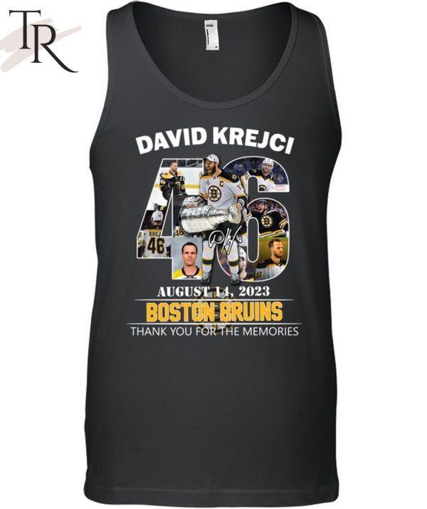 David Krejci August 14, 2023 Boston Bruins Thank You For The Memories T-Shirt