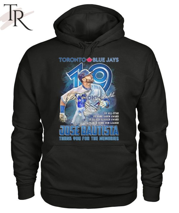 Toronto Blue Jays Jose Bautista Legends Thank You For The Memories T-Shirt