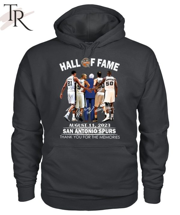 Hall Of Fame August 11, 2023 San Antonio Spurs Thank You For The Memories T-Shirt