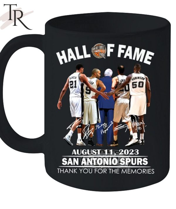 Hall Of Fame August 11, 2023 San Antonio Spurs Thank You For The Memories T-Shirt