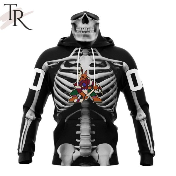 NHL Arizona Coyotes Special Skeleton Costume For Halloween Hoodie