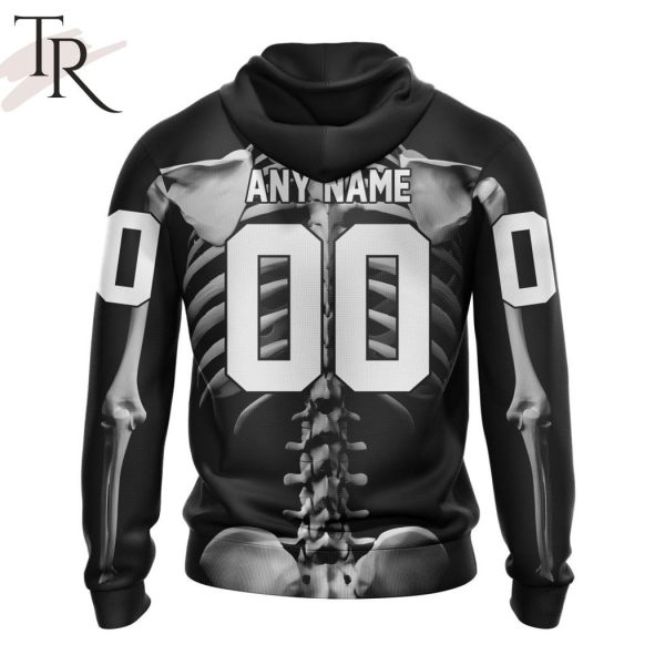 NHL Calgary Flames Special Skeleton Costume For Halloween Hoodie