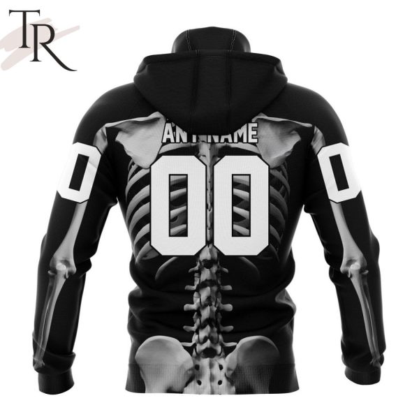 NHL Calgary Flames Special Skeleton Costume For Halloween Hoodie