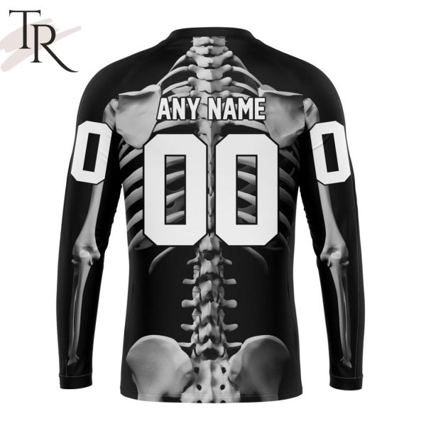 NHL Calgary Flames Special Skeleton Costume For Halloween Hoodie