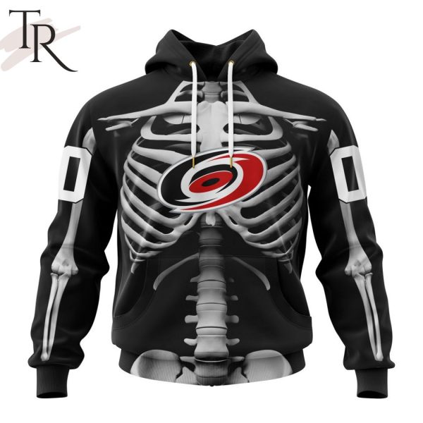 NHL Carolina Hurricanes Special Skeleton Costume For Halloween Hoodie