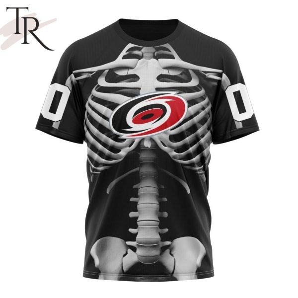 NHL Carolina Hurricanes Special Skeleton Costume For Halloween Hoodie