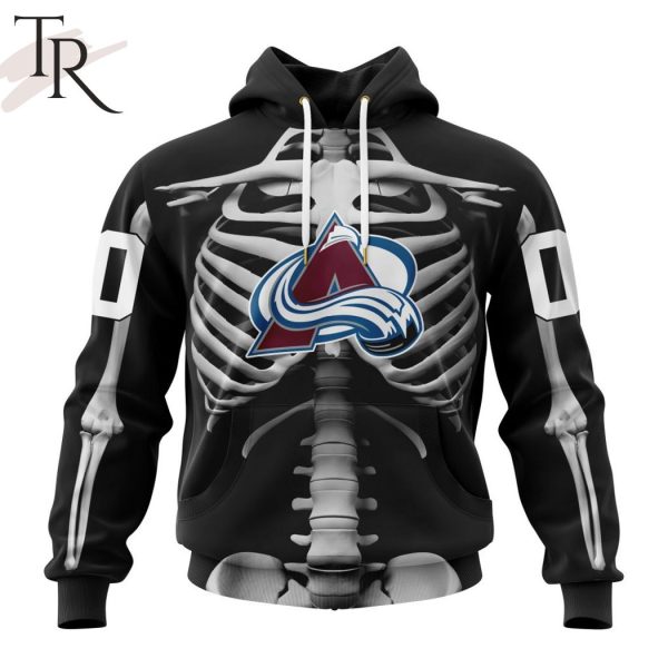 NHL Colorado Avalanche Special Skeleton Costume For Halloween Hoodie