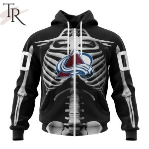 NHL Colorado Avalanche Special Skeleton Costume For Halloween Hoodie