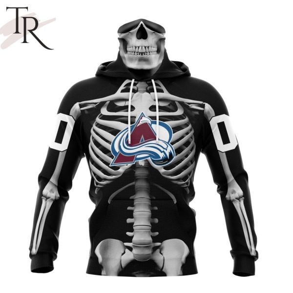 NHL Colorado Avalanche Special Skeleton Costume For Halloween Hoodie