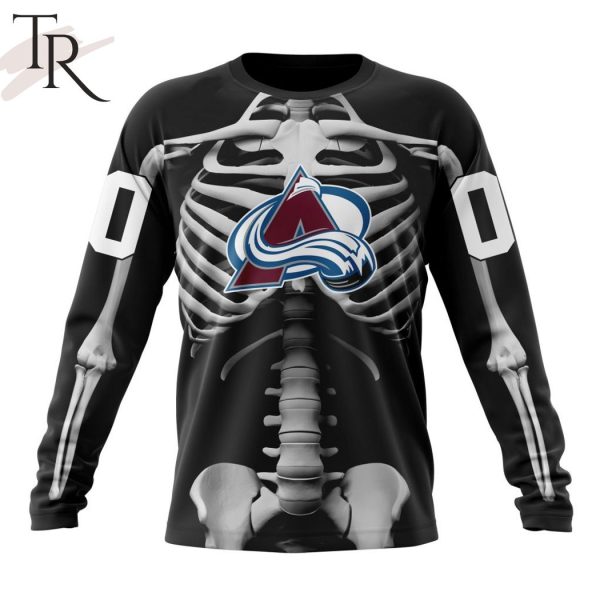 NHL Colorado Avalanche Special Skeleton Costume For Halloween Hoodie