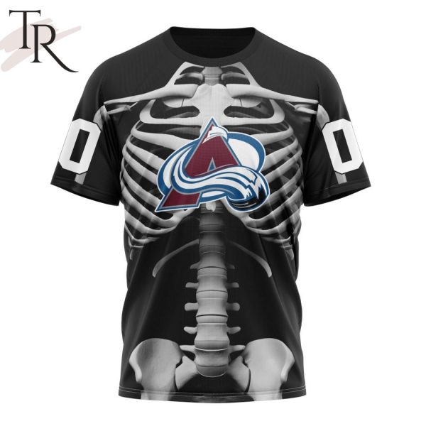 NHL Colorado Avalanche Special Skeleton Costume For Halloween Hoodie