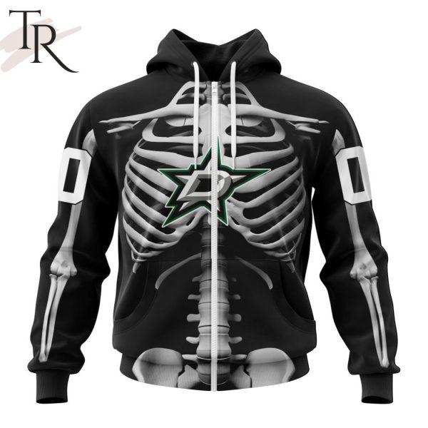 NHL Dallas Stars Special Skeleton Costume For Halloween Hoodie