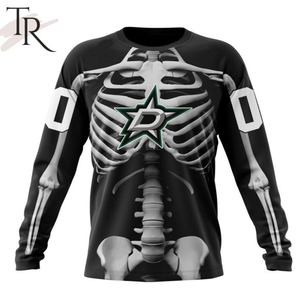 NHL Dallas Stars Special Skeleton Costume For Halloween Hoodie