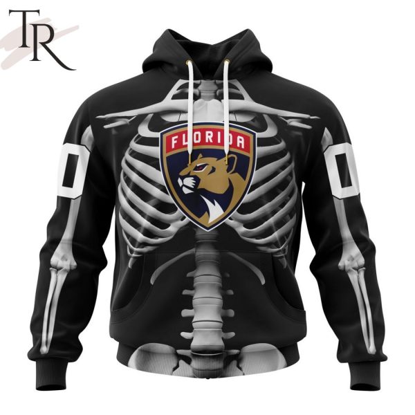 NHL Florida Panthers Special Skeleton Costume For Halloween Hoodie