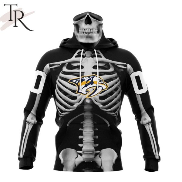 NHL Nashville Predators Special Skeleton Costume For Halloween Hoodie