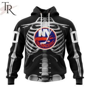NHL New York Islanders Special Skeleton Costume For Halloween Hoodie