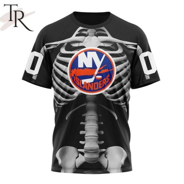 NHL New York Islanders Special Skeleton Costume For Halloween Hoodie