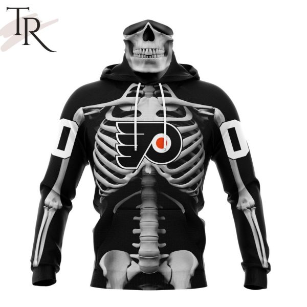 NHL Philadelphia Flyers Special Skeleton Costume For Halloween Hoodie