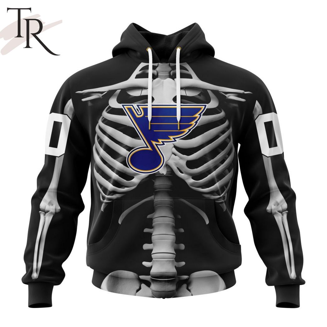 NHL St. Louis Blues Special Skeleton Costume For Halloween Hoodie -  Torunstyle