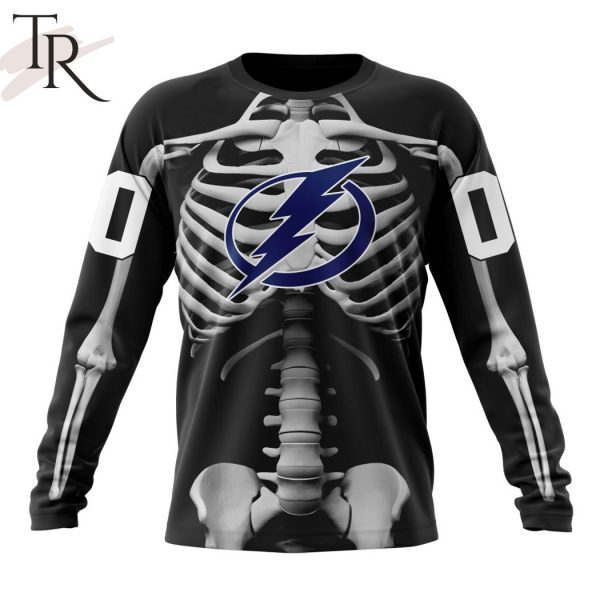 NHL Tampa Bay Lightning Special Skeleton Costume For Halloween Hoodie