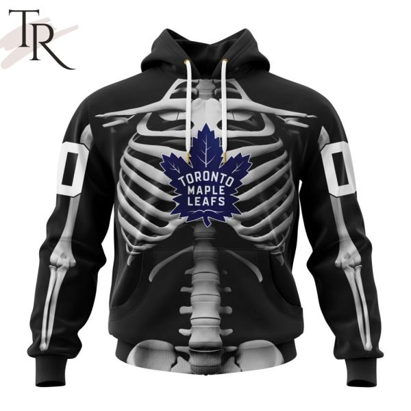 NHL Toronto Maple Leafs Special Skeleton Costume For Halloween Hoodie