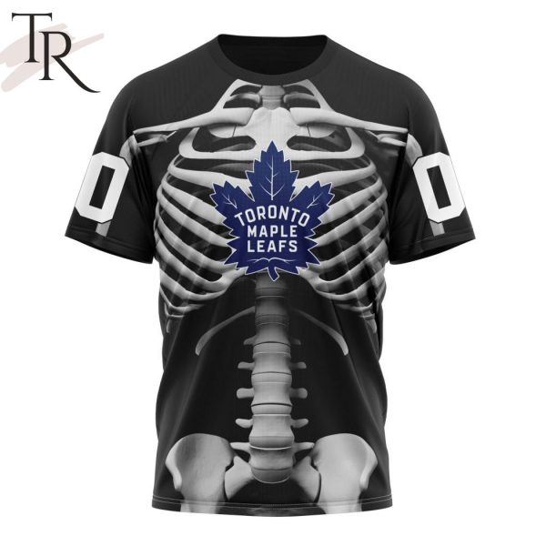 NHL Toronto Maple Leafs Special Skeleton Costume For Halloween Hoodie