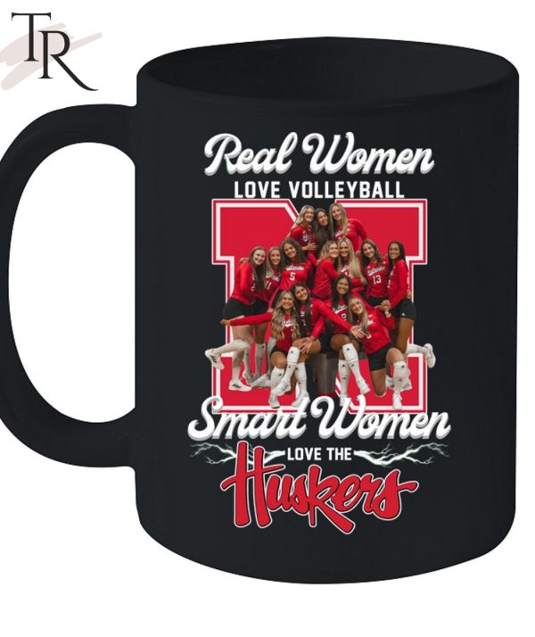 Real Women Love Volleyball Smart Women Love Huskers T-Shirt