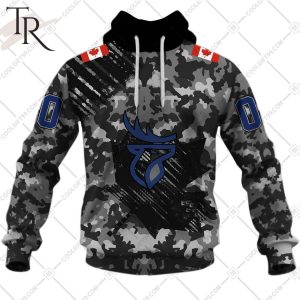 Personalized CFL Edmonton Elks Special Camo Armed Forces Design Hoodie