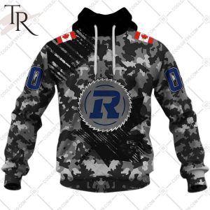 Personalized CFL Ottawa Redblacks Special Camo Armed Forces Design Hoodie