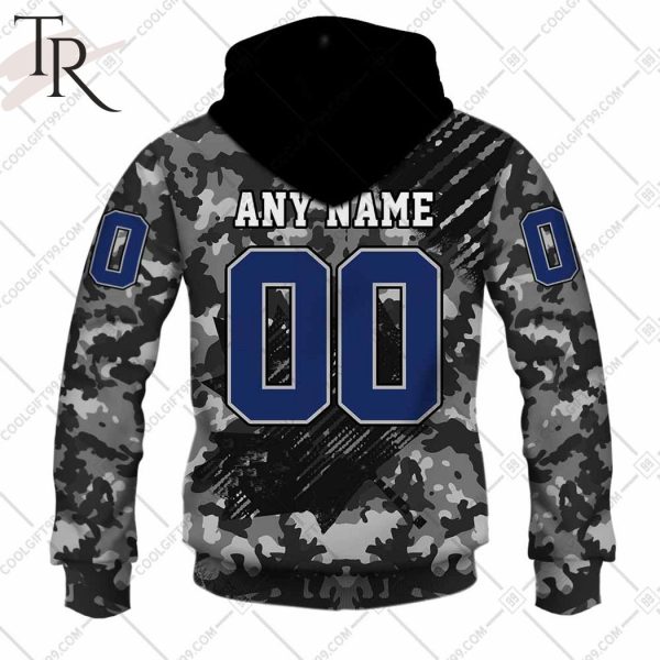 Personalized CFL Saskatchewan Roughriders Special Camo Armed Forces Design Hoodie