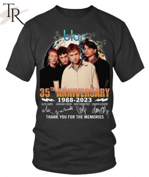 Blur 35th Anniversary 1988 – 2023 Thank You For The Memories T-Shirt